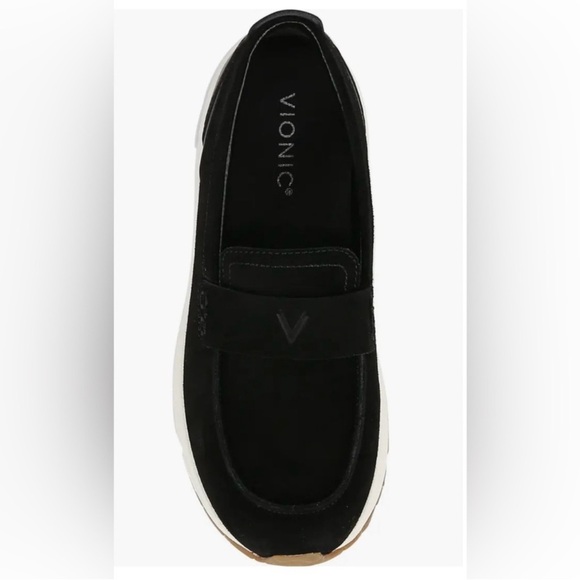 Vionic 23Walk Black Leather Orthotic Walking Arch Support Comfort Loafer New - Picture 7 of 15